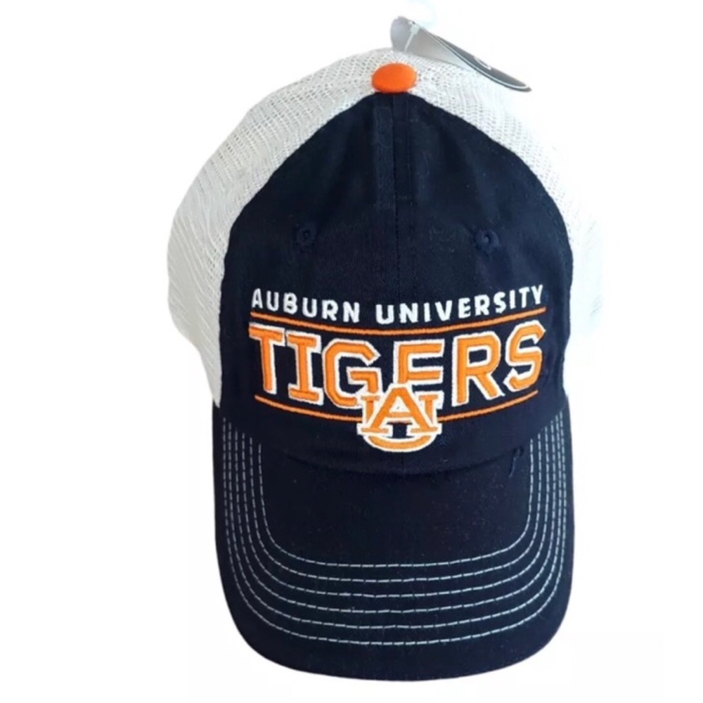 Auburn Tigers Hat Blue Trucker Mesh Snapback Cap OSFA New NCAA SEC